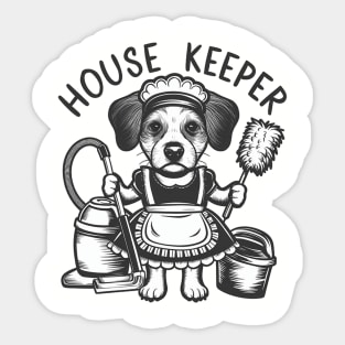 house keeper dog Sticker